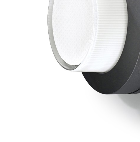 White crystal glass with pattern